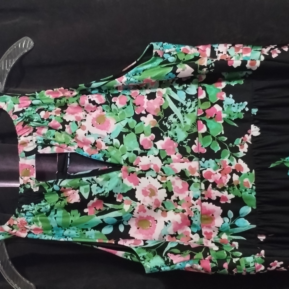 Floral Sleeveless Maxi Dress - Picture 2 of 2